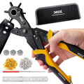 XOOL 2 in 1 Leather Hole Punch Eyelet Tool Kit, 3/16" 4.5mm Metal Eyelets for Fabric, Hole Puncher, Eyelet Pliers for Shoes Leather Clothes Belt - style: Hole Puncher × Eyelet Pliers