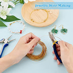 BENECREAT 26Gague 49.2 Feet Real 18K Gold Plated Square Brass Wire, Gold Soft Jewelry Wire for Necklace and Bracelet Making - color: Gold, size: 26 Gauge