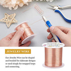 BENECREAT 18 Gauge 32 Yards Jewelry Beading Wire Tarnish Resistant Copper Wire for Beading Wrapping and Other Jewelry Craft Making - color: Copper, size: 18 Gauge