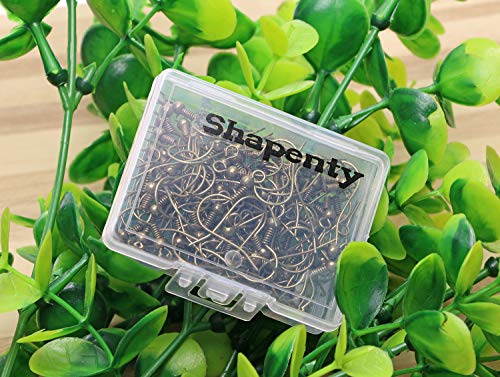 Shapenty Surgical Brass Ball Coil Fish Earring Hooks Clasp Hypo-allergenic Ear Wire Bead Connector Hooks with Large Loop for DIY Jewelry Finding Making, 100PCS/50Pairs (Bronze) - color: Bronze