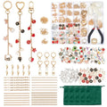 ZOODAMAI Ultimate DIY Charm Making kit- 313 Pieces with Tools, Charms & 5 Velvet Drawstring | Make Your Own Keychains, Jewelry & Personalized Gifts (Complete Beginner-Friendly Set) - size: 313pcs