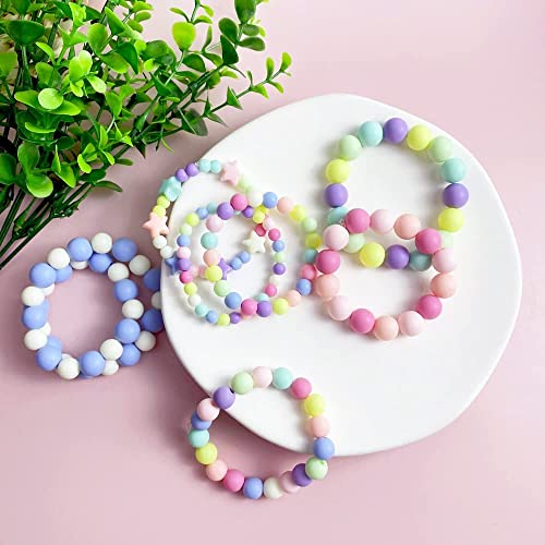 Jmassyang 200Pcs 14mm Candy Color Acrylic Round Frosted Beads Plastic Pastel Matte Loose Spacer Mixed for Jewelry Making Bracelets Necklaces DIY Crafts - size: 14mm-200pcs