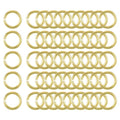 uxcell 50Pcs Open Jump Rings, 10mm/0.39" OD Brass Jump Ring Connectors 1.5mm Thick O Rings for Necklaces Bracelet Jewelry Making Keychain DIY Craft, Gold Tone - size: 10mmx1.5mm