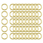 uxcell 50Pcs Open Jump Rings, 10mm/0.39" OD Brass Jump Ring Connectors 1.5mm Thick O Rings for Necklaces Bracelet Jewelry Making Keychain DIY Craft, Gold Tone - size: 10mmx1.5mm