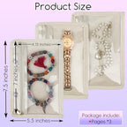Travel Jewelry Organizer Case,Small Jewelry Bags Jewelry Storage Book Ring Binder with Clear Zipper Velvet Pouch for Traveling (Inner Pages,Beige,3 PCS,Large) - color: Inner Pages,Beige,3 PCS,Large