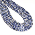 ICAI Beads Natural 2x4mm Rondelle Beads, Abacus Disk Stone Spacer Beads – Loose Natural Gemstone Beads for DIY Bracelet, Necklace, Jewelry Making (Blue Jasper) - color: Blue Jasper, size: 2x4