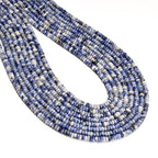 ICAI Beads Natural 2x4mm Rondelle Beads, Abacus Disk Stone Spacer Beads – Loose Natural Gemstone Beads for DIY Bracelet, Necklace, Jewelry Making (Blue Jasper) - color: Blue Jasper, size: 2x4