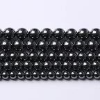 103pcs 4mm AAA Black Hematite Beads Natural Stone Gemstone Round Loose Beads for Jewelry Making DIY Bracelets - color: Black Hematite, size: 4mm