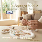 NewOasis 513Pcs Gold Keychain Making Kit & Bag Charm Kit, DIY Lip Gloss Charms & Jewelry Making Supplies with Enamel Charms, Beads, Pliers - Coquette Aesthetic & Preppy Gifts