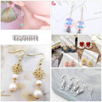 Hypoallergenic Earring Hooks 800 PCS/125 Pairs, Silver Plated Fish Hooks,500pcs Earring Making Kit with Jump Rings and Clear Silicone Earring Backs Stoppers for DIY Jewelry Making - color: Silver,Gold, size: 800pcs