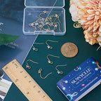 SUNNYCLUE 1 Box 36Pcs Rhinestone Earring Hooks Earring Fish Hooks Ear Wires Fish Hooks Crystal Cubic Zirconia Earring Findings Ear Wire Hooks for Jewelry Making Accessories DIY Dangle Earrings Craft - color: 36pcs Rhinestone Earring Hooks Mixed Color