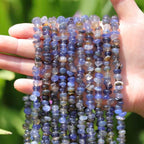 400pcs Natural Chip Stone Beads for Jewelry Making Blue Agate 5-8mm Irregular Gemstones Healing Crystal Loose Rocks Bead Hole Drilled for Ring Earrings Necklace Bracelet Making DIY Art Crafts - color: Blue Agate(2 Strands-62")