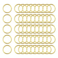 uxcell 50Pcs Open Jump Rings, 10mm/0.39" OD Brass Jump Ring Connectors 1mm Thick O Rings for Necklaces Bracelet Jewelry Making Keychain DIY Craft, Gold Tone - size: 10mmx1mm