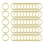 uxcell 50Pcs Open Jump Rings, 10mm/0.39" OD Brass Jump Ring Connectors 1mm Thick O Rings for Necklaces Bracelet Jewelry Making Keychain DIY Craft, Gold Tone - size: 10mmx1mm