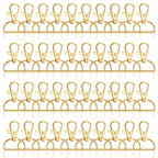 Swivel Snap Hook, 35 PCS Light Gold Lanyard Clips, Metal Lobster Claw Clasps Keychain Hook with 3/4 INCH D Ring for Macrame Keychain Swivel Clips for Making Key Fobs - color: Light Gold
