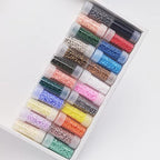INSPIRELLE Uniform 120 Gram 12/0 (2mm) Cylinder Glass Seed Beads for Craft Jewelry Making, 24 Matte Opaque Dyed Colors - color: 22x Matte Opaque + 2 Metallic