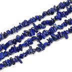 5-8mm Natral Healing Gemstone Waist Bracelets Necklace Kit Irregular Stone DIY Crafts Design Jewelry Making 1 Strand per Bag Approxi 34 inch (Blue Lapis Lazuli Chips) - color: Blue Lapis Lazuli Chips