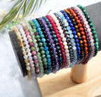 MASSIVE BEADS Natural Genuine Gemstone Beads Healing Crystal Chakra Reiki Jewelry Faceted Round Beads Bracelets 3mm - color: African Turquoise