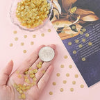 ANCIRS 1200pcs 7mm Spacer Beads Caps for Jewelry Making, Metal Flower Bead Caps for Bracelet Necklace- Gold - color: Gold