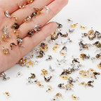 1000Pcs Beads Tips Knot Covers Clamshell Crimp Tips Beads Set Jewelry Making Beads Open Clamshell Fold-Over Bead Tips for Knots & Crimp Findings Jewelry Making DIY Craft（Bronze） - color: Bronze