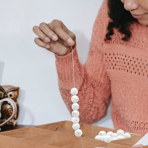 DIYOMR 100Pcs Silicone Beads - 15mm Round Beads for Necklace, Bracelet, Pens & Keychain Making (Gravel) - color: Gravel, size: 15mm