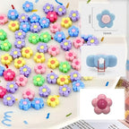 Acrylic Flower Beads for Jewelry Making, Multicolor, 16mm, Large Size, 100 Pieces, Craft Supplies