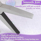 SPEEDWOX Flat Nose Pliers - Mini Duck Bill Pliers for Jewelry Making, Bending, Straightening, Shaping & Ring Opening - style: Flat Nose Pliers Smooth Jaws