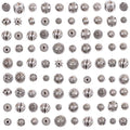 stino Metal Ball Spacer Beads for Jewelry Making, Silver Bracelet Earrings Necklace Findings & Supplies 512 (Ball (70pcs)) - color: Ball (70pcs)