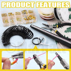 Mardatt 957Pcs Jewelry Making Supplies Kit - Includes Pliers, Ring Sizer, Wires, Opener & Other Findings for Jewelry Making & Repair - size: No.4-957Pcs