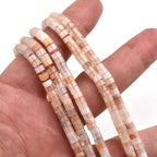 150pcs 4x2mm Natural Pink Aventurine Heishi Disc Rondelle Spacer Stone Semi Precious Gemstone Loose Beads for Jewelry Making 15 Inch - color: Pink Aventurine, size: 4x2mm