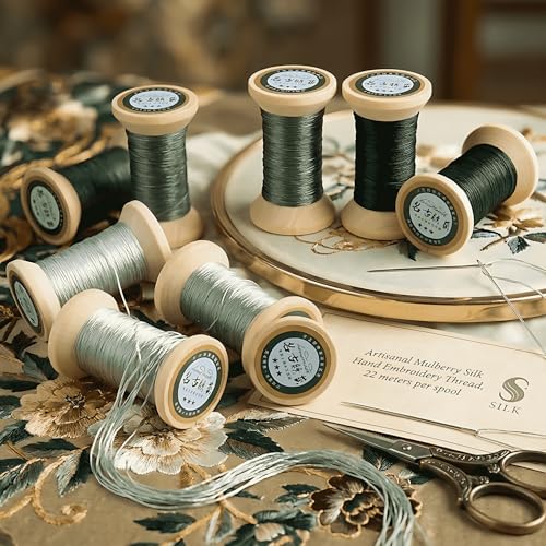 Natural 100% Mulberry Handmade Embroidery Silk Thread Silk Floss (40) - color: 40