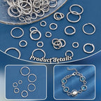 PH PandaHall 226pcs 7 Sizes 304 Stainless Steel Open Jump Rings 8/10/11/14/16/18/20mm Large O Rings Round Jump Rings Jewelry Connector Rings for Keychain Necklaces Jewelry Making, 15/13/12 Gauge