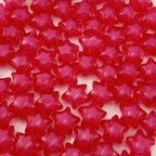 200pcs 11mm Acrylic Star Beads Spacer Beads for DIY Jewelry Making Bracelet Necklace Key Chains Handmade Craft(Watermelon Red) - color: Watermelon Red, size: 11mm