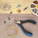 The Beadsmith Ergonomic Chain Nose Pliers – 5 inches (127mm) – Comfortable Ergonomic Grip, Double-Leaf Springs & Polished Steel Head – Extra-Fine Tips for Precision to Medium Level Work - style: Chain Nose