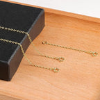 3 Pcs 925 Sterling Silver Necklace Extenders for Women Durable Strong Removable Necklace Bracelet Anklet Extension Jewelry Making Chains - color: 2 4 6 Inch, Gold