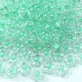 150Pcs Acrylic Flower Beads Candy Color Transparent Plastic Pastel Spacer Beads with Hole for DIY Crafts Wind Chimes Suncatcher Necklaces Bracelets Earrings Jewelry Making(Lake Green) - color: Lake Green