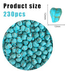 Turquoise Irregular Beads for Bracelet Making - 230pcs 12mm Natural Semi-Precious Gemstone Loose Spacer Beads for Jewelry, Beading, Earrings & DIY Handmade Crafts - color: Turquoise Irregular 12mm
