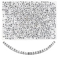 TOAOB 800pcs Letter Beads 6mm Acrylic Cube Alphabet Beads for Bracelets for Jewelry Making Friendship Bracelets Kit