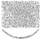 TOAOB 800pcs Letter Beads 6mm Acrylic Cube Alphabet Beads for Bracelets for Jewelry Making Friendship Bracelets Kit