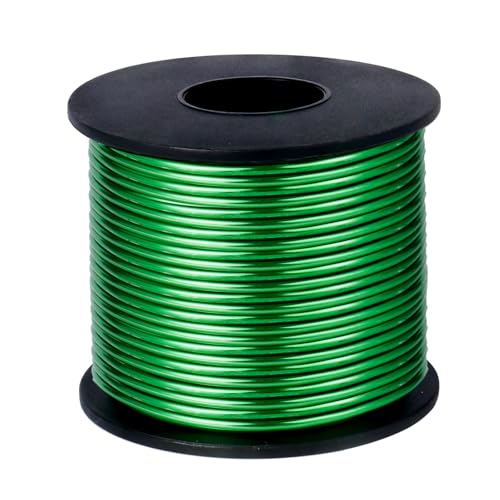 Aluminum Craft Wire, 75 Feet 1.5mm/ 16 Gauge Green Bendable Soft Metal Aluminum Wire Roll Bulk for DIY Crafts Sculpting Jewelry Making - color: Green, size: 16 Gauge