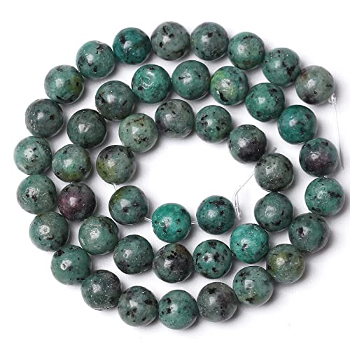 8MM 45PCS Natural Stone African Turquoise Loose Beads for Jewelry Making DIY Bracelet - color: African Turquoise, size: 8mm