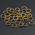 DanLingJewelry 500 pcs 304 Stainless Steel 25 Gauge Open Jump Rings 4mm for Jewelry Making Connectors Jewelry Finding Golden Color - color: 500 pcs - ф4mm δ 0.5mm - Golden