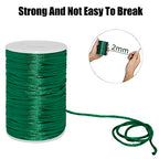 2mm x 100 Yards Quality Rattail Nylon Satin Cord Roll, Kumihimo Rattail, Chinese Knot (Green) - color: Green