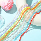 Stiesy 4mm Bicone Crystal Beads 10 Strands, Electroplated Faceted Bicone Glass Beads Spacer for DIY Jewelry Making, Bracelet Stringing and Craft Supplies - color: Bicone-10 Colors-10strands