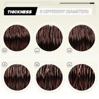 Aluminum Craft Wire,8 Gauge (3mm) Dark Brown Bendable Wire,32 Feet Continuous Roll for Jewelry Making,Sculpting,Floral & Armature Projects - size: 8 Gauge 32FT, style: Dark Brown
