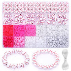 1600PCS Baseball Sports Ball Polymer Clay Beads Charms for Friendship Bracelets Making Kit Cute Fun Beads DIY Arts Crafts Birthday Gifts for Kids Girls Baseball Bead - color: C2#Style 4