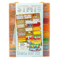 STMT D.I.Y. Rainbow Bead Case, Includes Over 500 Jewelry Making Supplies, Including Cute Beads for Jewelry Making, Bracelet Charms, Storage Case, Friendship Bracelet Kit, Teen Girl Gifts - style: Rainbow