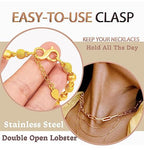 Dailyacc Double Opening Lobster Clasp 316 Stainless Steel Silver and Gold Pleted Necklace Bracelet Extender Clasps and Closures for DIY Jewelry - color: Gold 3Pcs, size: 16mm × 8mm