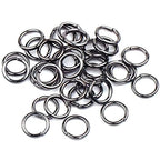 1000PCS Jewelry Making Accessories Set, 100 Lobster Claw Clasps 300 Crimp Beads Crimp Beads Clasps Caps 600 Open Jump Ring Connectors for DIY Bracelet Necklace Crafts Jewelry Making(Gun Black) - color: Gun Black