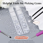 1600Pcs 3D Mixed Sizes Bubble Beads Nail Charms Jewelry, 2-6mm 3D Semi-Circular Dewdrop Water Droplets Bubble Balls Flatback Rhinestones Jewels Gems with Pickup Tools for Nails DIY Crafts(15-K1-beads) - color: 15-K1-white-bubble-beads